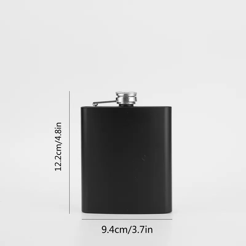 Edelstahl-Taschenflasche mit Geschenkbox
