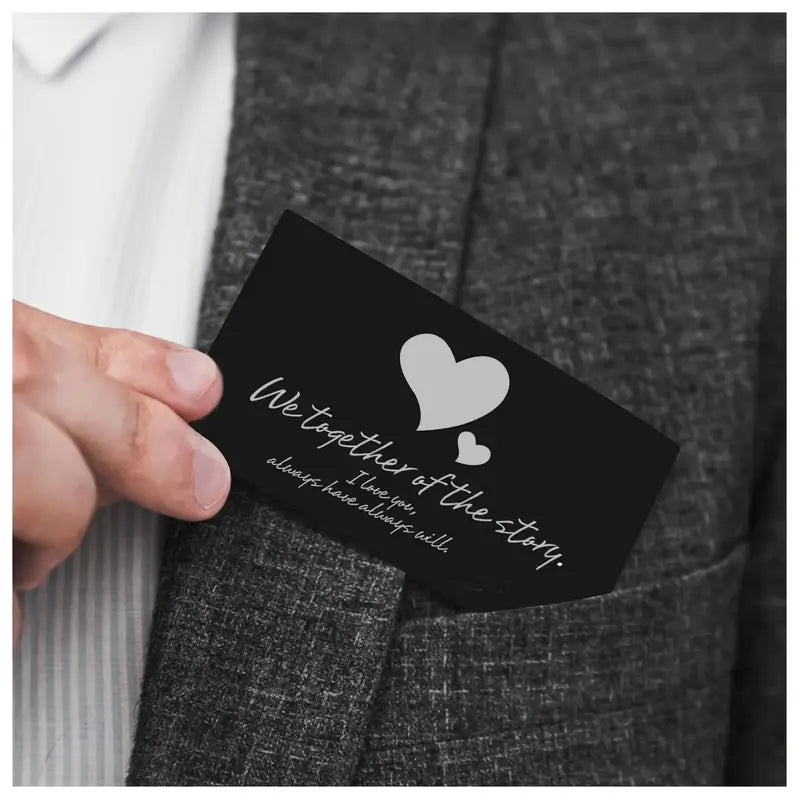 Exklusive Visitenkarten aus schwarzem Aluminium