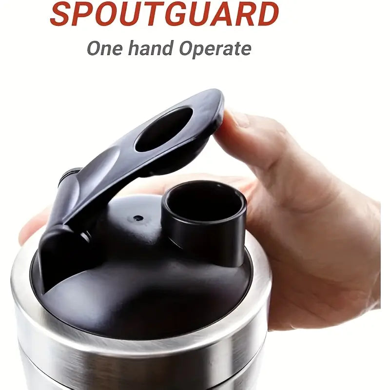 Schwarzer Edelstahl Gym-Shaker Groß | 800ml