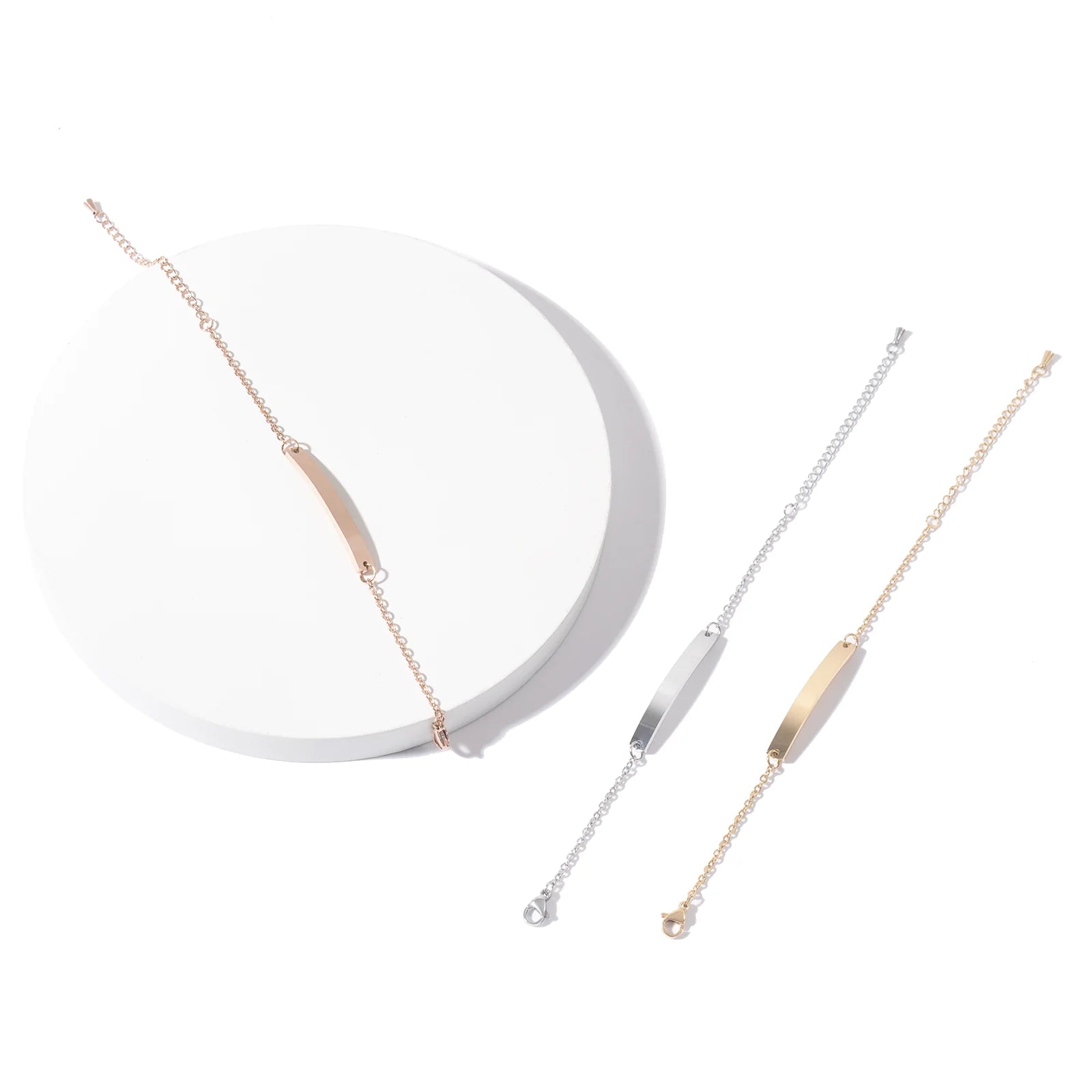 Edelstahl-Tag-Armband